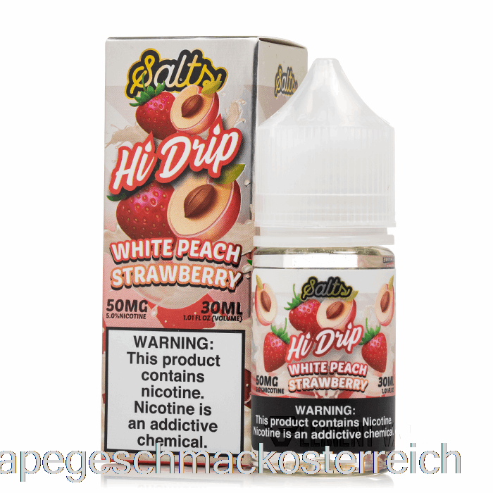 Weiße Pfirsich-Erdbeere – Hi-Drip-Salze – 30 Ml, 20 Mg Vape-Geschmack